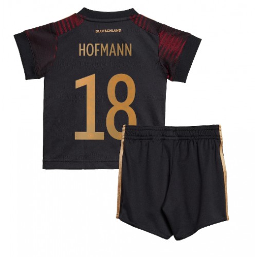 Njemačka Jonas Hofmann #18 Gostujuci Dres za djecu SP 2022 Kratak Rukav (+ Kratke hlače)